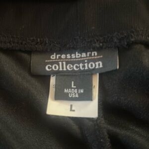 Black wide leg pants sheer over the pants